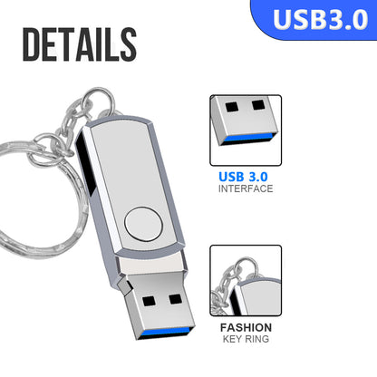 Portable USB 3.0 Swivel Memory Drive (16GB to 128GB)