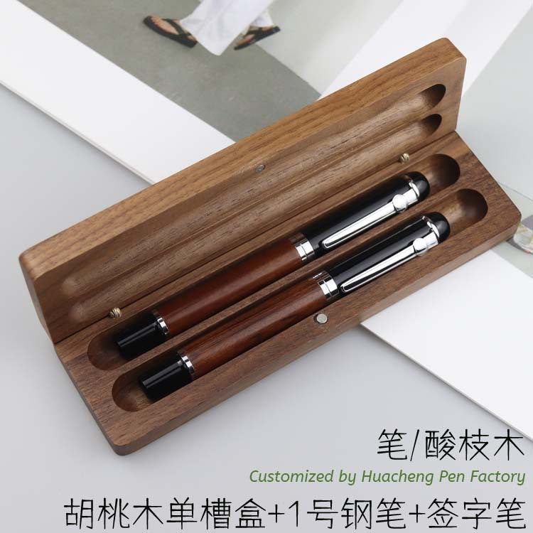 Executive Pen & Gift Box Sets (Bamboo/Maple/Walnut)