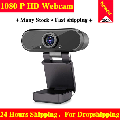 1080P Full HD Autofocus Webcam with Noise-Reducing Microphone