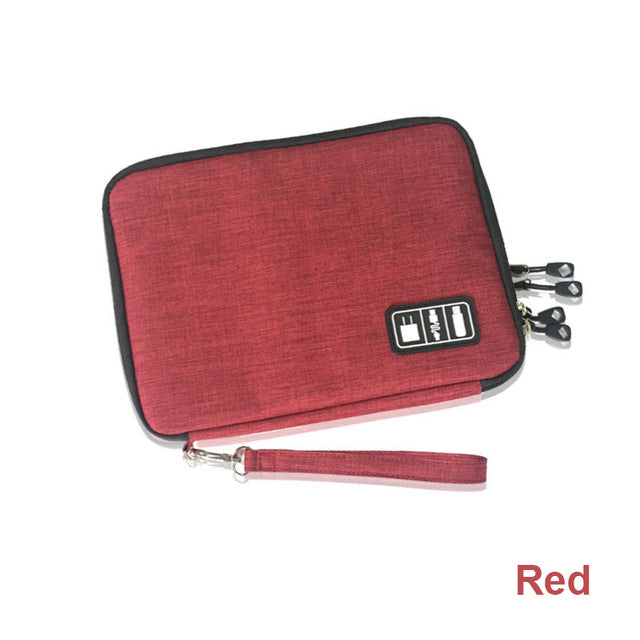 Dual‑Layer Travel Storage Case Cable Organizer Bag for Electronics & Accessories - My Pro Essentials