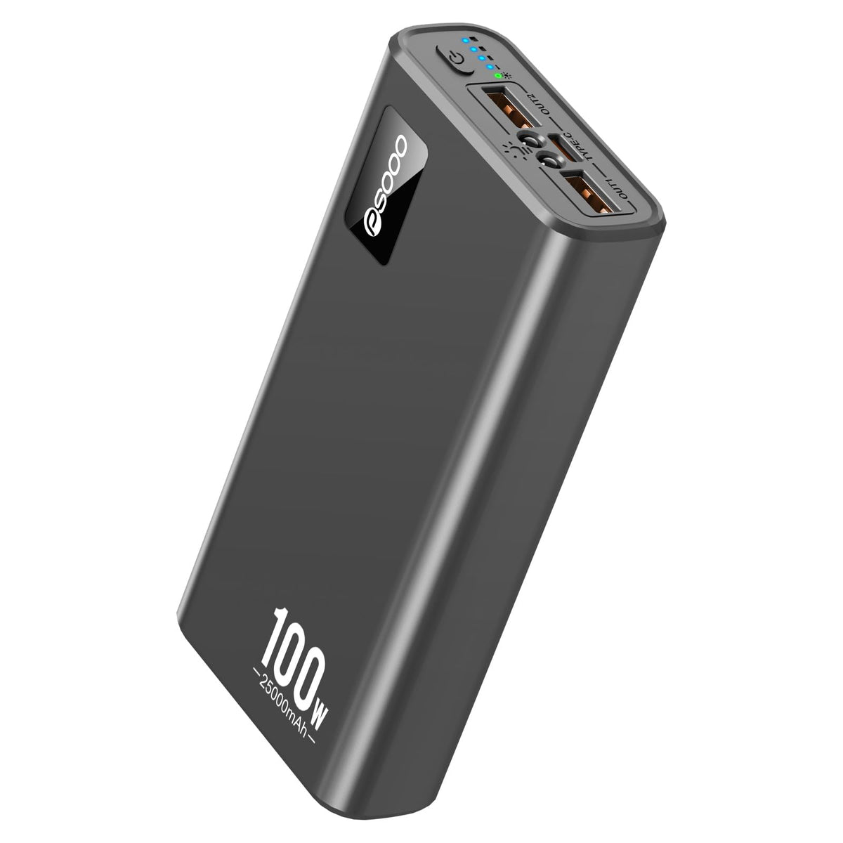 100W 25,000mAh Portable Laptop Power Bank - USB‑C PD Fast‑Charge, Triple‑Port External Battery - My Pro Essentials