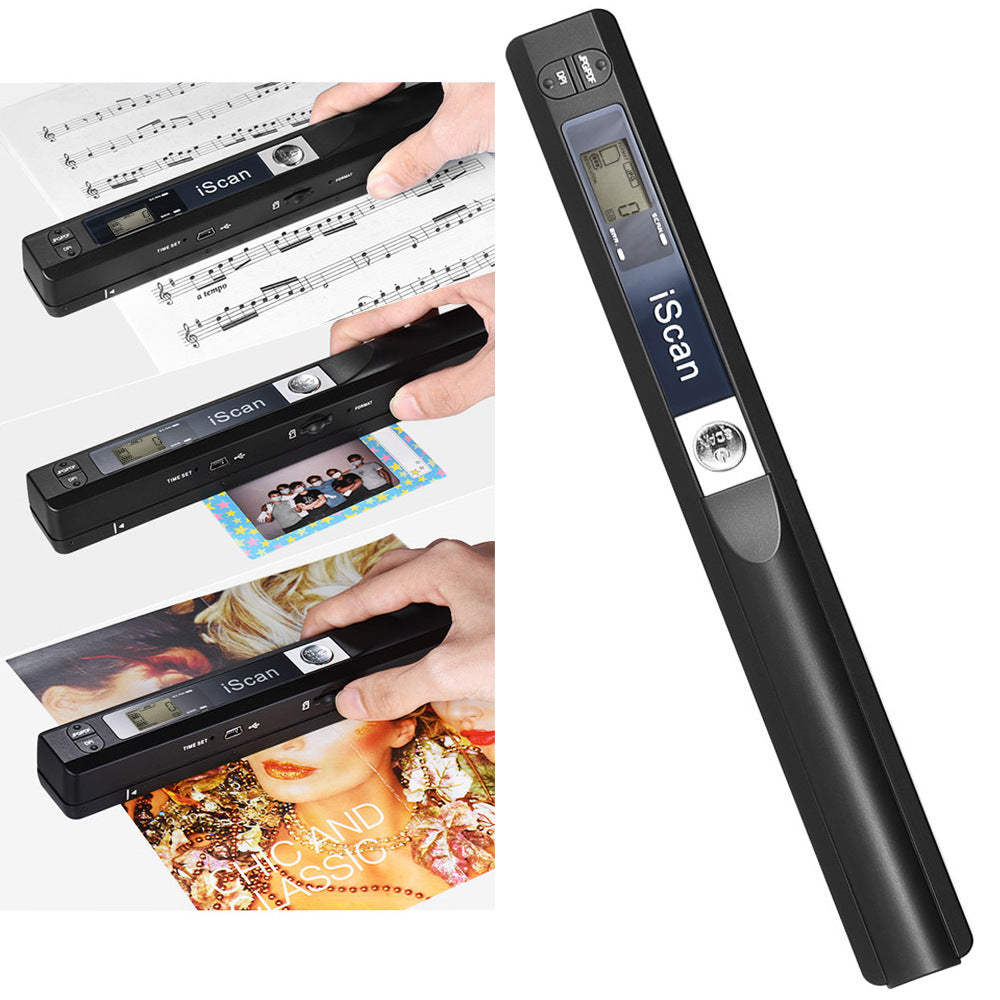 iScan Portable Handheld Pen Scanner - Lightweight Document, Receipt & Image Scanner (Black) - My Pro Essentials