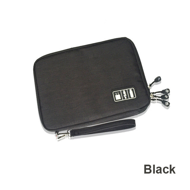 Dual‑Layer Travel Storage Case Cable Organizer Bag for Electronics & Accessories - My Pro Essentials
