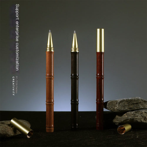 Vintage Brass & Wood Signature Pen Gift Set Edition
