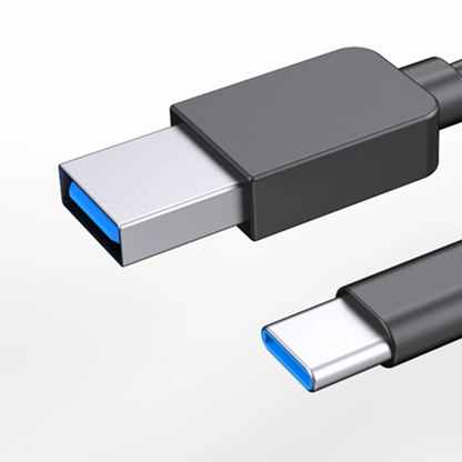 Portable CD & DVD Optical Drive with USB Hub & Card Reader (USB-C & USB-A))
