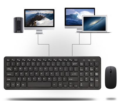 Modern Crater‑Key Low‑Noise 2.4G Wireless Keyboard + Mouse Combo Set - My Pro Essentials