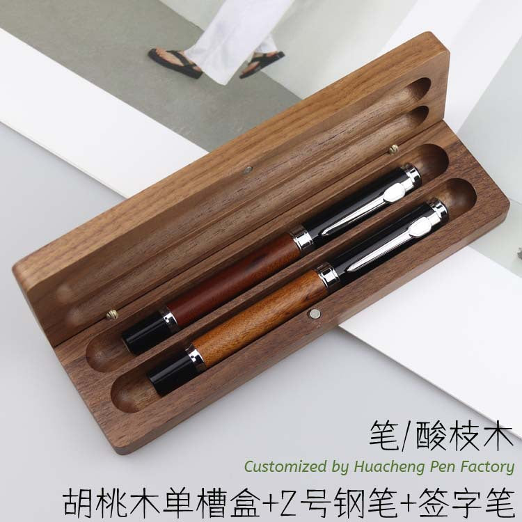 Executive Pen & Gift Box Sets (Bamboo/Maple/Walnut)