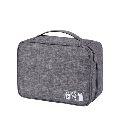 Waterproof Portable Cable Storage Organizer Bag — 600D Oxford Travel Digital Accessory Case - My Pro Essentials