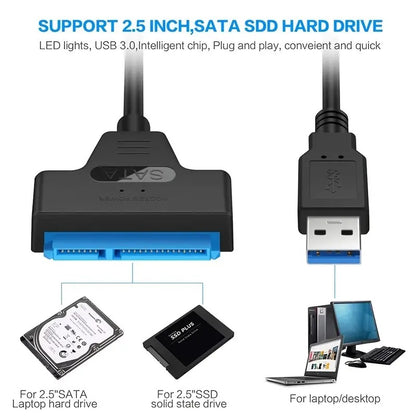 Universal SATA to USB 3.0 Hard Drive Adapter Cable