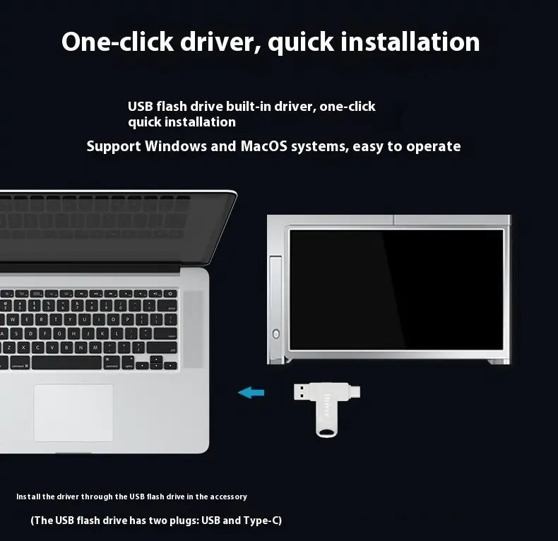 Universal 15" Dual-Display Portable Workspace Extender