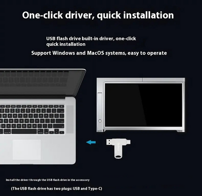 Universal 15" Dual-Display Portable Workspace Extender