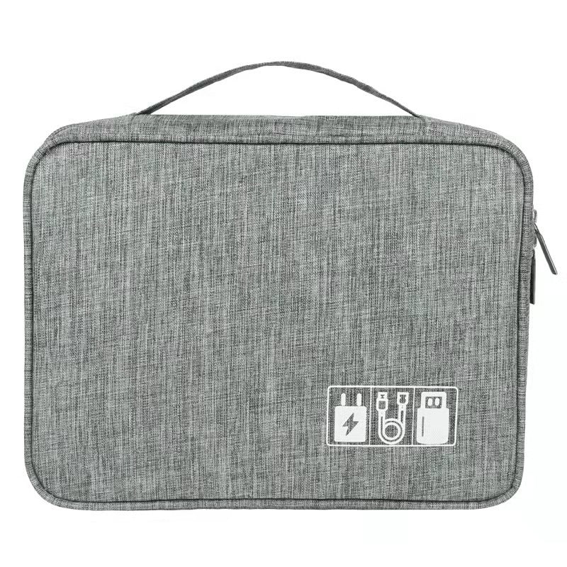Waterproof Portable Cable Storage Organizer Bag — 600D Oxford Travel Digital Accessory Case - My Pro Essentials