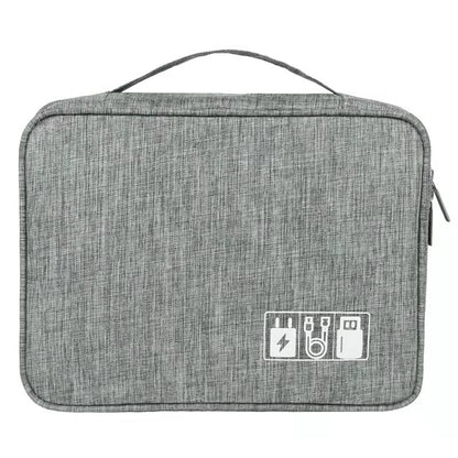 Waterproof Portable Cable Storage Organizer Bag — 600D Oxford Travel Digital Accessory Case - My Pro Essentials
