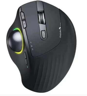 Wireless Bluetooth Trackball Mouse — Dual Wireless (2.4G + Bluetooth), 2400 DPI Optical, Ergonomic Stationary Cursor Control - My Pro Essentials