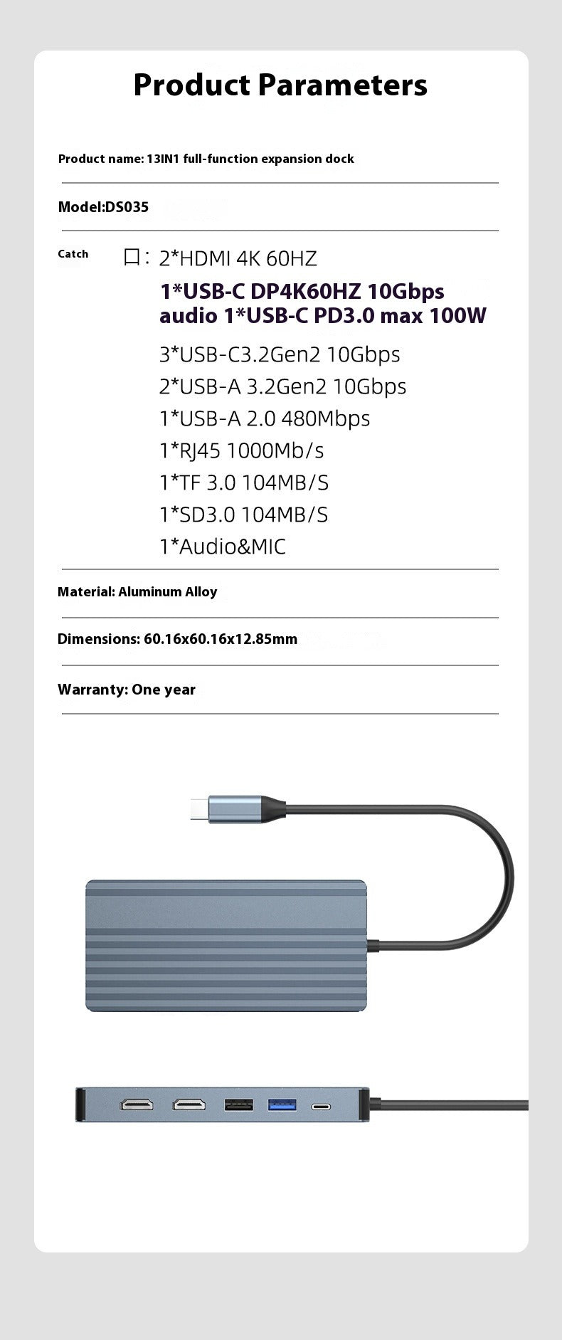 USB-C 13-in-1 4K Docking Station - My Pro Essentials