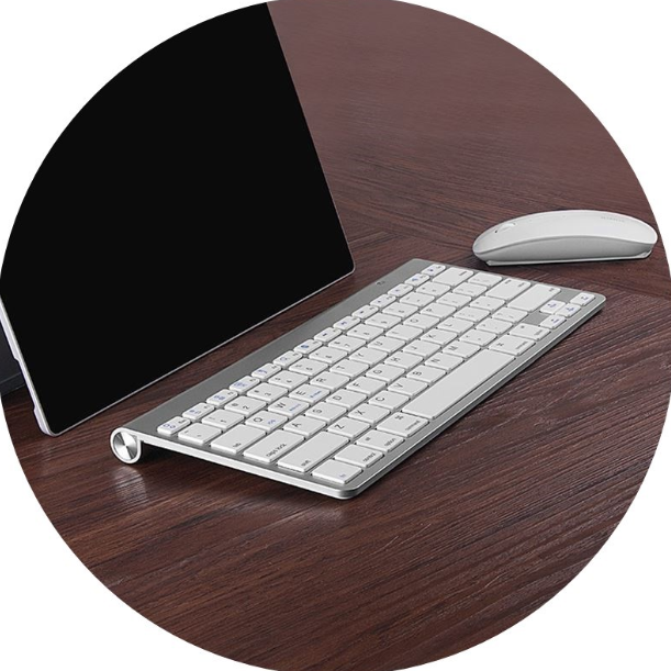 Slim & Portable Bluetooth High‑Precision Keyboard & Mouse Workspace Combo - My Pro Essentials