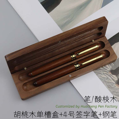 Executive Pen & Gift Box Sets (Bamboo/Maple/Walnut)