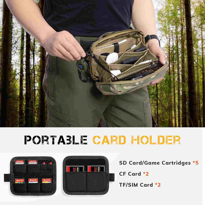 VOTAGOO® Electronic Organizer - Tech Accessory Pouch with Removable Card Panel & Travel Storage-4