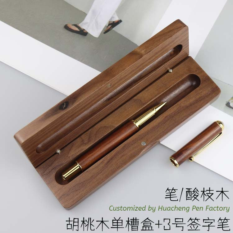 Executive Pen & Gift Box Sets (Bamboo/Maple/Walnut)
