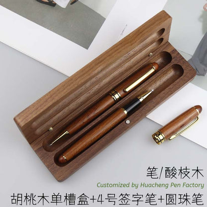 Executive Pen & Gift Box Sets (Bamboo/Maple/Walnut)