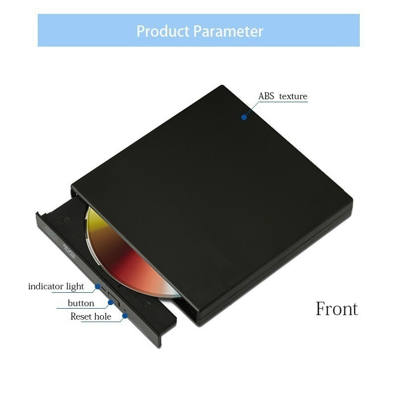 Slim USB 3.0 External DVD & CD Optical Read & Write Drive