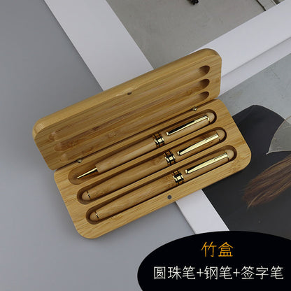 Executive Pen & Gift Box Sets (Bamboo/Maple/Walnut)