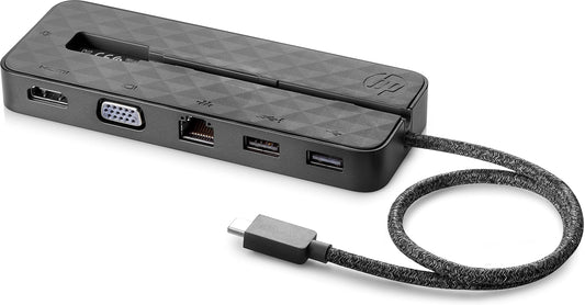 HP USB‑C Mini Dock - Portable Multi‑Port Adapter with HDMI, VGA, Ethernet, USB‑C PD, USB‑A, and Enterprise Network Features - My Pro Essentials