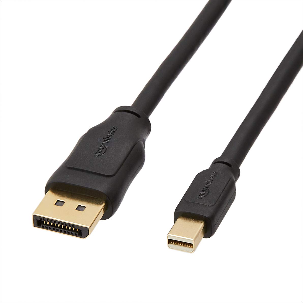 Amazon Basics 6 ft Mini DisplayPort to DisplayPort Cable - 4K Support, Gold‑Plated Connectors - My Pro Essentials