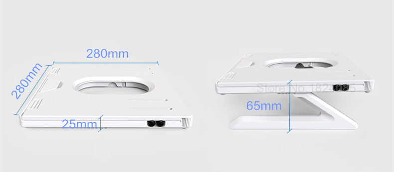 Adjustable Laptop & Tablet Stand with Aluminum Base