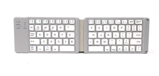 Bi-Fold Bluetooth Keyboard with Integrated Touchpad