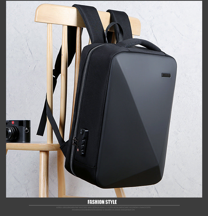 Hard-Shell Anti-Theft Laptop Backpack with USB Charging Port