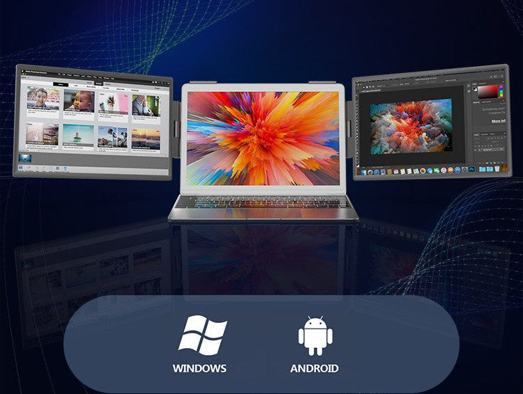 Portable 14" IPS Dual-Screen Travel Monitor