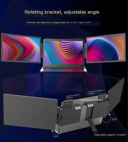 Portable 14" IPS Dual-Screen Travel Monitor