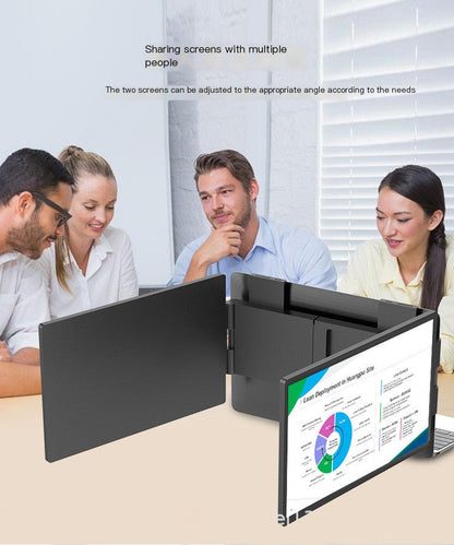 Portable 14" IPS Dual-Screen Travel Monitor