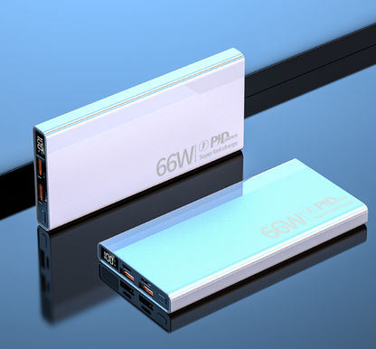 Portable 66W High-Capacity Fast Charging USB Power Bank (10000mAh-30000mAh)