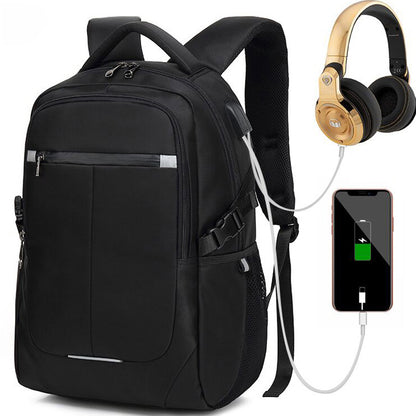 Solar Charging Laptop Backpack with USB Port (20L–35L)