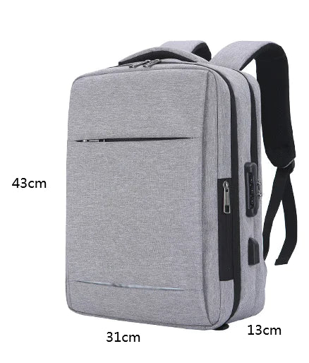 Professional 17.3" Travel & Work Laptop Bag with Anti‑Theft Style Zippers - My Pro Essentials