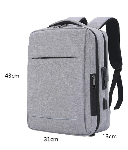 Professional 17.3" Travel & Work Laptop Bag with Anti‑Theft Style Zippers - My Pro Essentials