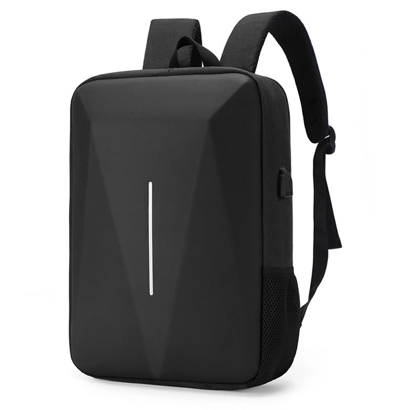 Waterproof Hard-Shell Laptop Backpack with USB Charging Port
