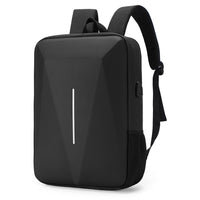 Waterproof Hard-Shell Laptop Backpack with USB Charging Port