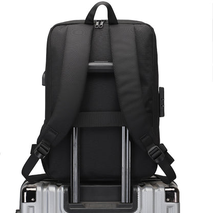 Waterproof Hard-Shell Laptop Backpack with USB Charging Port