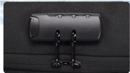 Waterproof Hard-Shell Laptop Backpack with USB Charging Port