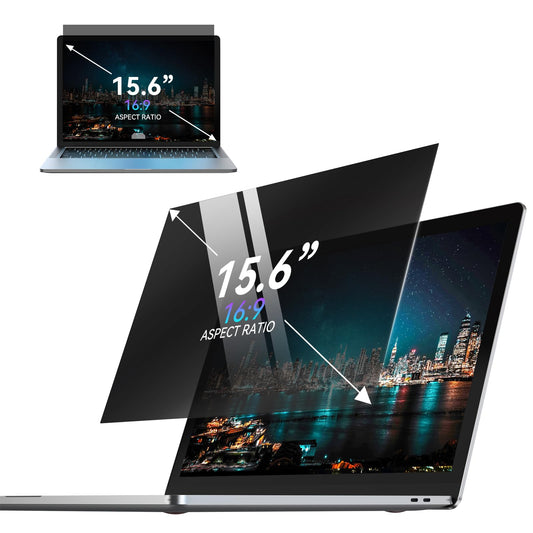 Removable 15.6‑Inch Laptop Privacy Screen - Anti‑Peep Filter & Screen Protector for Privacy - 16:9 Aspect Ratio - My Pro Essentials