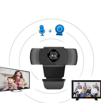 Professional 1080P HD Webcam with Built-In Microphone