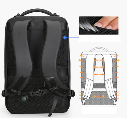 Multifunctional Lightweight Oxford Backpack with USB Port (25L) - My Pro Essentials