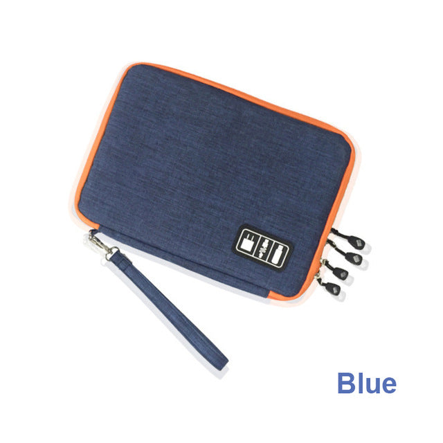 Dual‑Layer Travel Storage Case Cable Organizer Bag for Electronics & Accessories - My Pro Essentials