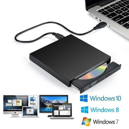 Slim USB 3.0 External DVD & CD Optical Read & Write Drive