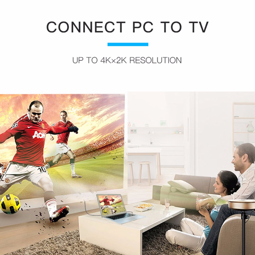 HDMI 2.0 Zinc Alloy Cable - 4K, 60hz, Pure Copper Conductor, Triple‑Shielded (1–10 m) - My Pro Essentials