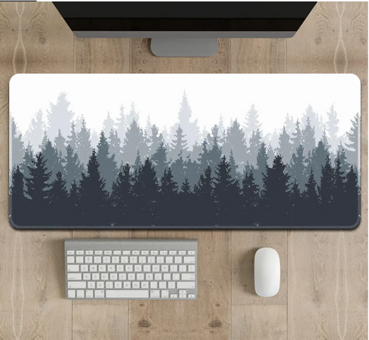 Oversized Forest Landscape Keyboard and Mouse Desktop Pad