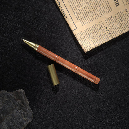 Vintage Brass & Wood Signature Pen Gift Set Edition